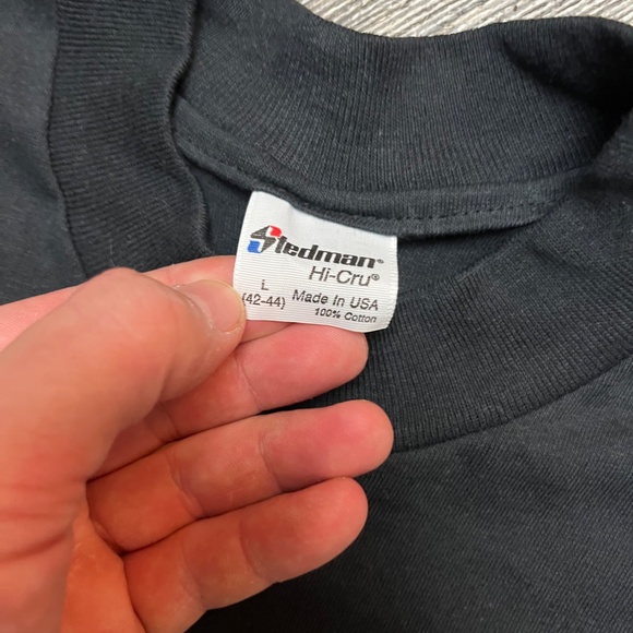 Vintage Zebra Animal Print Shirt Size Large Black 90's Zoo Tee Hearst Castle - Picture 3 of 3